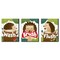 Big Dot of Happiness Forest Hedgehogs - Woodland Kids Bathroom Rules Wall Art - 7.5 x 10 inches - Set of 3 Signs - Wash, Brush, Flush